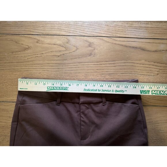 Old Navy Pants Women's Size 6 Brown High Rise Pixie Secret Smooth Pockets - Picture 4 of 14